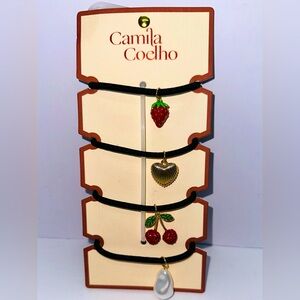 NEW CAMILA COELHO Fruit-Themed‎ Hair Ties - 4 per set